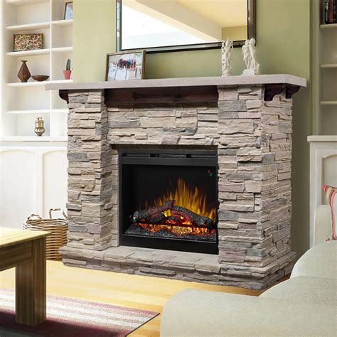 rustic electric fireplace mantel|dimplex electric fireplaces with mantel.